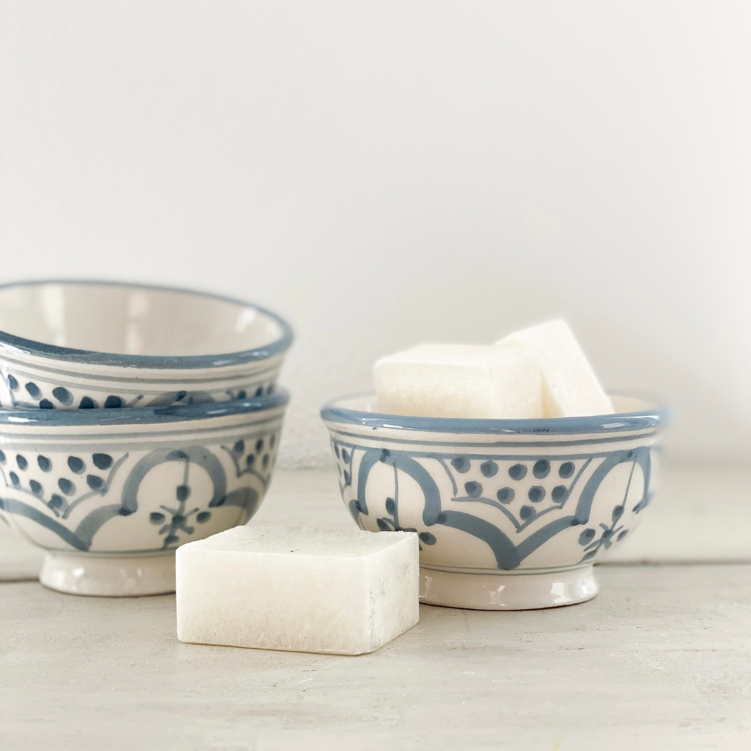 Amberblokje White Cotton