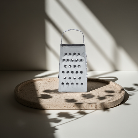 Mini rasp voor amberblokjes - zilverkleurig