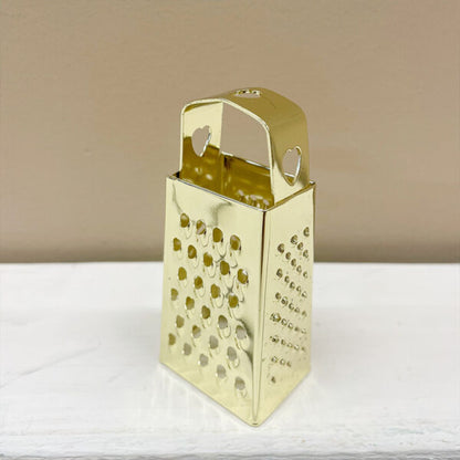 Mini rasp voor amberblokjes - goudkleurig